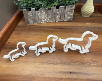Dachshund Dog Cookie Cutter – 3D Printed, Food-Grade PLA – Multiple Sizes!