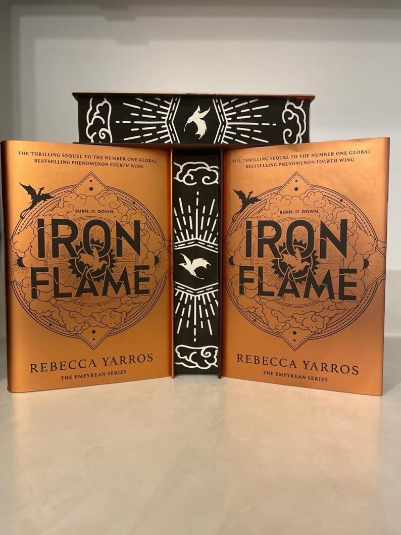Iron Flame Rebecca Yarros Fourth Wing Sprayed Edges Etsy UK