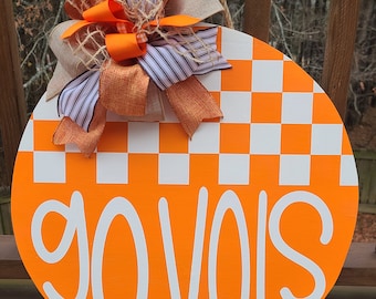 Vols Door Hanger, Tennessee Front Door Decor, Housewarming Gift