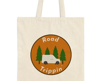 Road Trippin' Canvas Tote Bag | Class B Camper Accessory