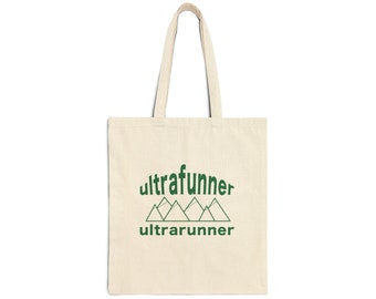 Ultra Runner Cotton Canvas Tote Bag | Trail Running