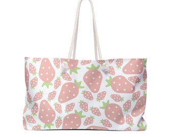 Sweet Strawberry Weekender Bag