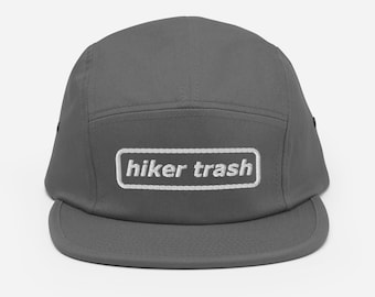 Hiker Trash Five Panel Cap | Thru Hiker Hat | Triple Crown Hiking Hat