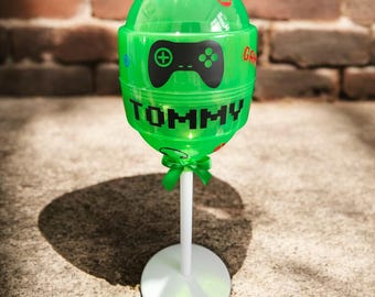 Jumbo Fillable Lollipop, Reusable Gift, Giant Lolly, Gift for Gamers