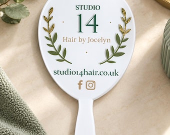 Hair Salon Photo Prop: Custom Face Shield, Hair Business Advertising