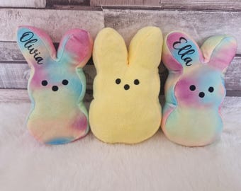 Personalized Easter Bunny: Peep Inspired Plush, 14cm