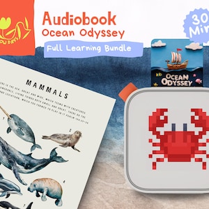 Yoto-compatibel audioboek Bijbelse verhalen voor peuters voor bijbelstudie natuur oceaan yoto-speler christelijk boek voor thuisonderwijs scherm