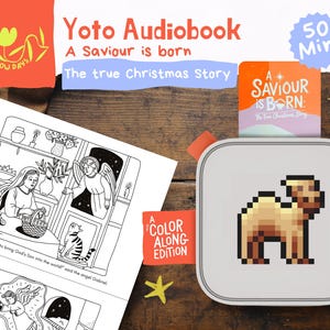 Livre audio Yoto bible Histoires bibliques pour les tout-petits pour l'étude de la Bible Conte de Noël Yoto player christian pour l'enseignement à domicile Naissance de Jésus