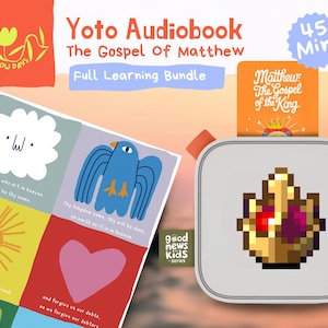 Yoto-bijbel Audioboek Bijbelverhalen voor peuters voor bijbelstudie Mattheüsboek yoto-speler christelijk voor thuisonderwijs Matthews-evangelie