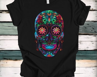 Sugar Skull Earring T-Shirt | UNISEX