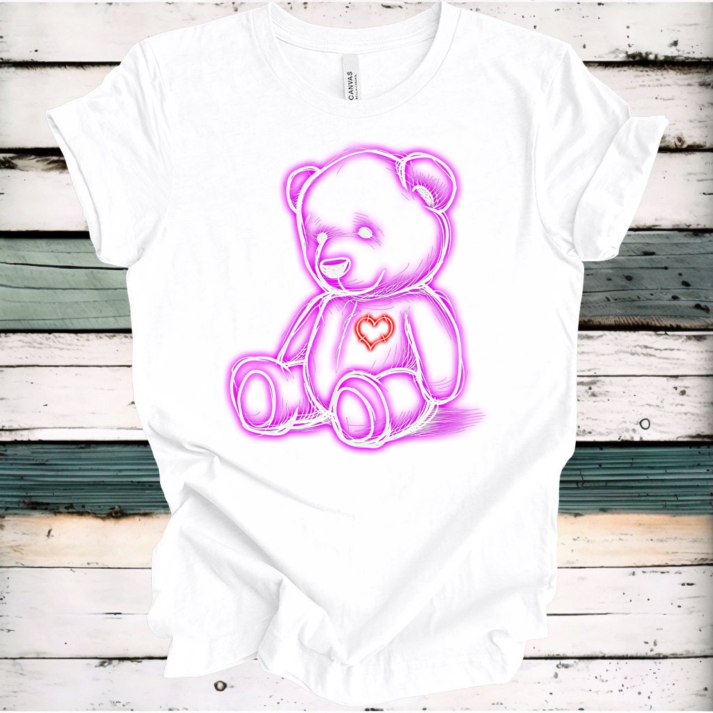 Teddy Bear Heart T-shirt | Valentine's Day | UNISEX - Etsy