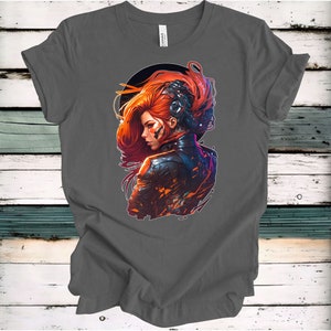 Cyber Punk Leather T-Shirt | Unisex
