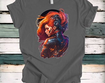 Cyber Punk Leather T-Shirt | Unisex