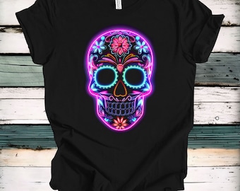 Sugar Skull Neon T-Shirt | UNISEX