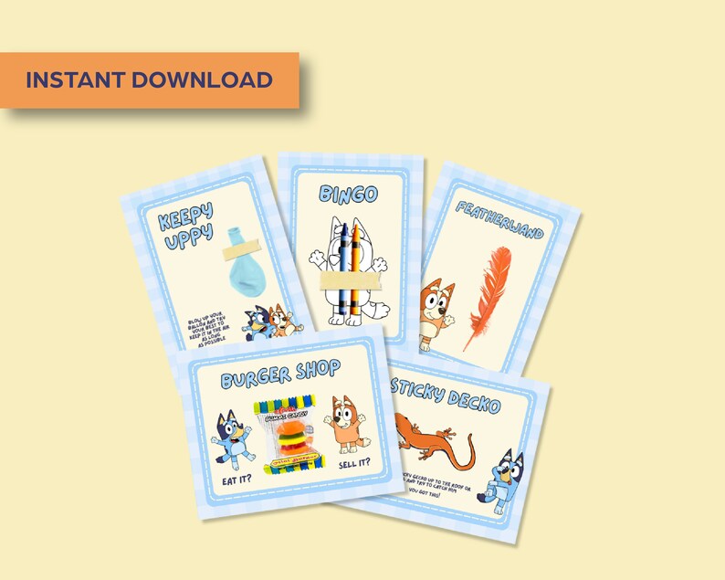 Bluey Party Favors Printable Bluey - Il 794xN.4827364566 Fw3n 