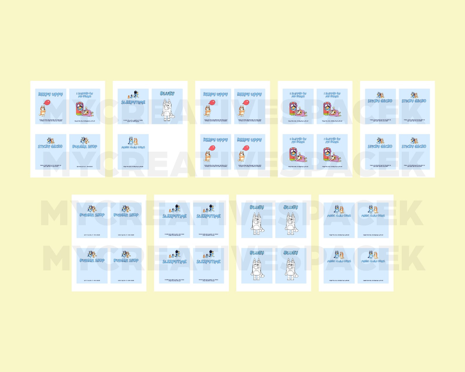 Bluey Party Favors Printable Bluey - Il 1588xN.4970739257 F9wt 