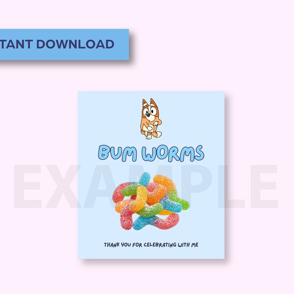 Bluey Bum Worms Scene