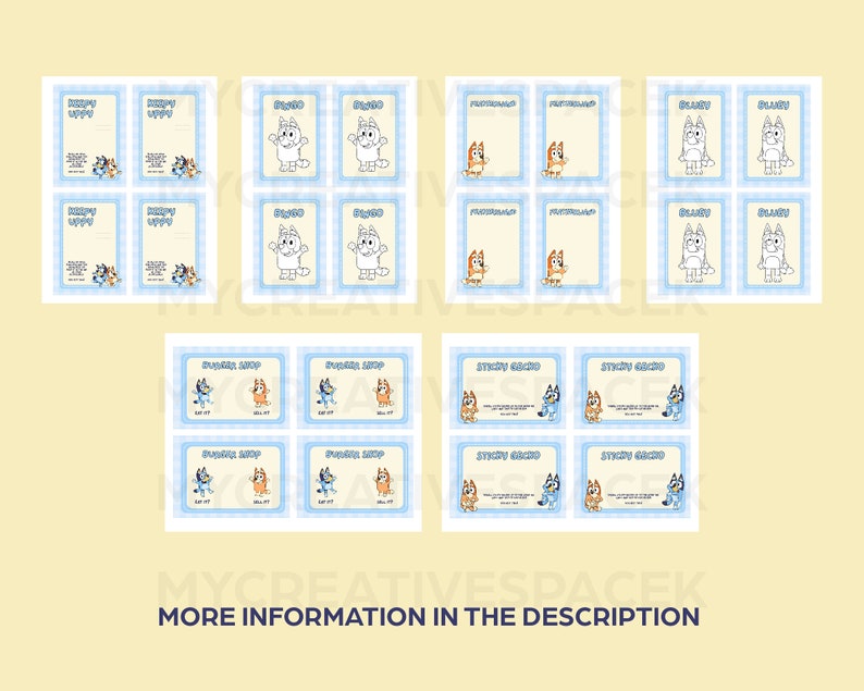 Bluey Party Favors Printable Bluey - Il 794xN.4841790368 Eogg 