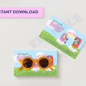 Bluey Party Favors Bluey Granny Glasses Printable Granny - Etsy Finland