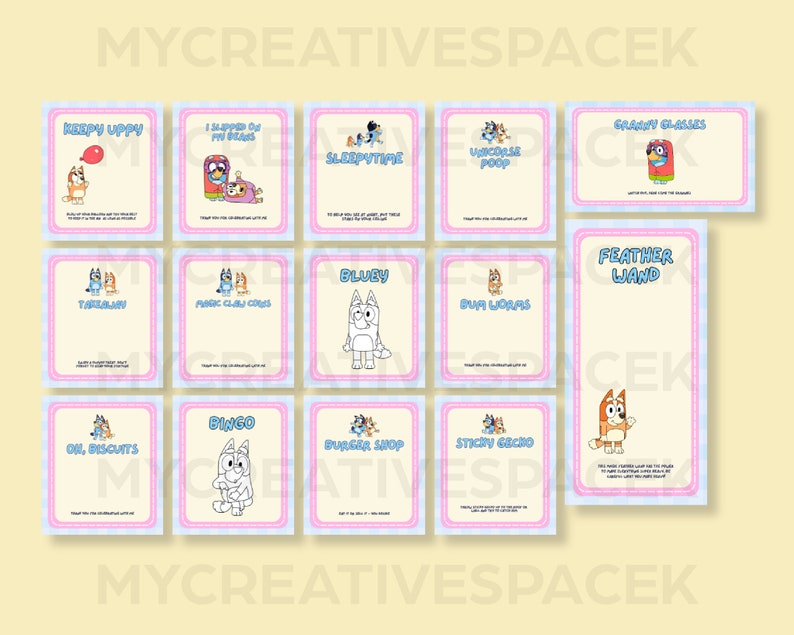 Bluey Party Favors Printable Bluey - Il 794xN.4925880089 Flxs 
