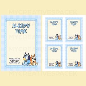 Bluey Blue Party Favors Printable Bluey Favors Bluey - Etsy