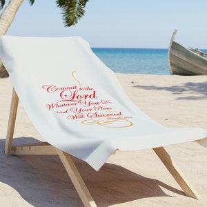 Red Gold Printed Beach Towel, Print Beach Towel, Girls Beach Towel Gift Idea, Mothers Day Gift, Summer Gift, Beach Idea