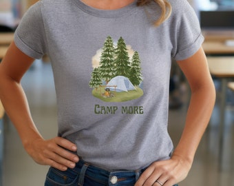 Camp More T-Shirt, Outdoor T-Shirt, Unisex Jersey Short Sleeve Tee