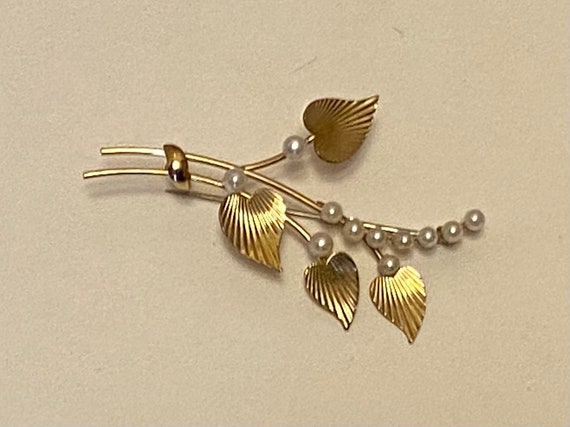 Vintage Krementz Cultured Pearls and 14K Gold Ove… - image 4