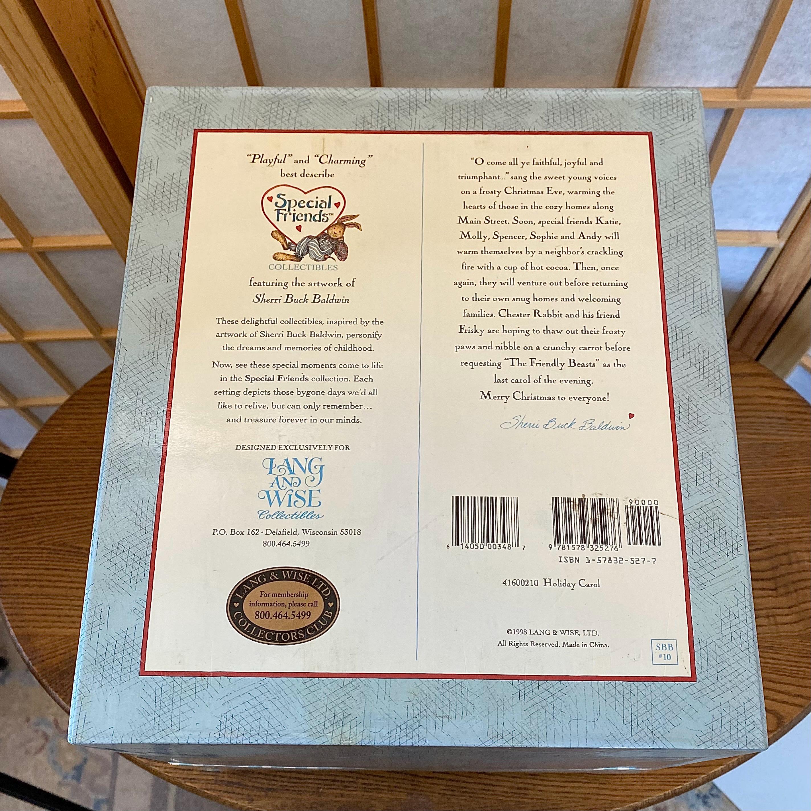 Lang & Wise “holiday Carol” Special Friends Collection 1998 First