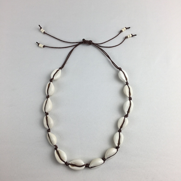 Adjustable Cowrie Shell Necklace/Choker