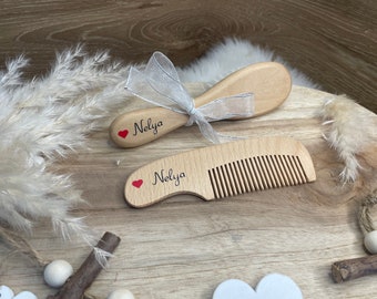 cadeau de naissance brosse personnalisé