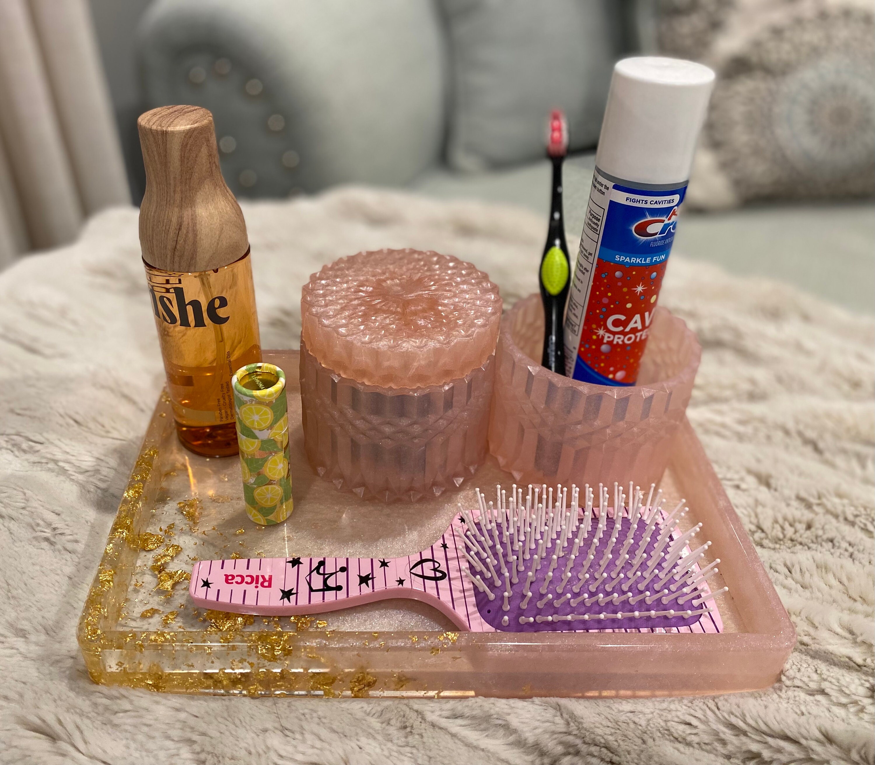 Kids Vanity Organization Tray, Girls Bathroom Organization Tray, Teens ...