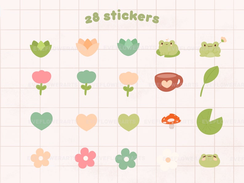 Cute Frog Digital Planner | Goodnotes | Notability | Portrait | Monthly Weekly Daily Templates | Journal | Notebook | Frog Stickers | Kawaii image 6
