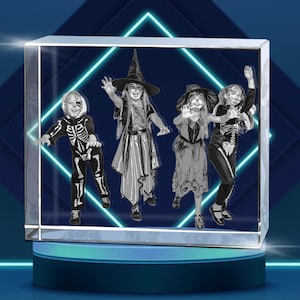 Halloween Home Decor, 3D Photo Crystal for the Perfect Hallow&#39;s Eve, 1st Halloween