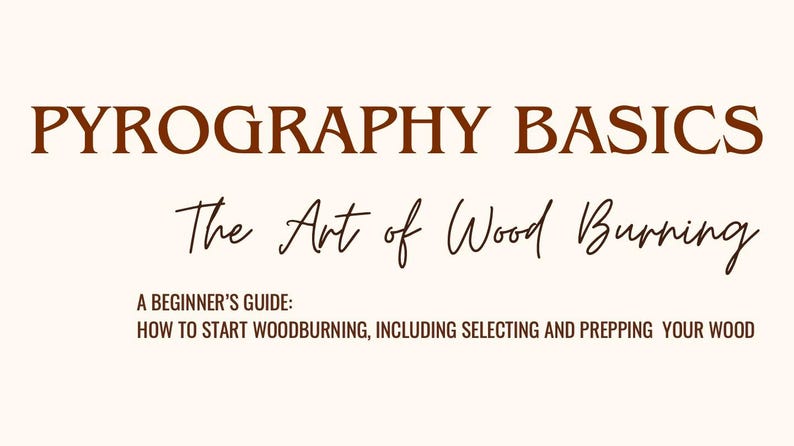 Text Pyrography Pyrography Basics, Art of Woodburning Book; How to Woodburn (DIGITAL ...