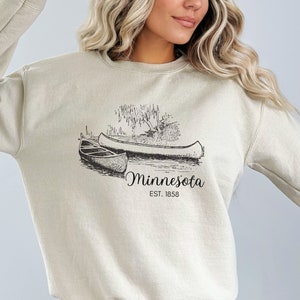 Minnesota Sweatshirt, Minnesota Travel Gift, Minnesota Apparel, Minnesota Gift, Mothers Day Gift, Gift for Wife, Midwest Apparel, Minnesota