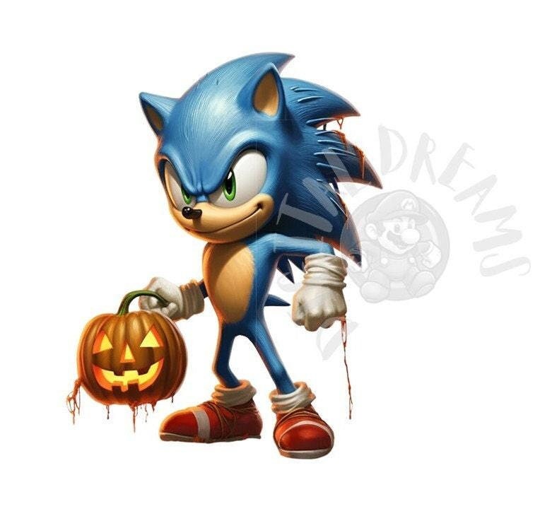 SONIC 3 HYPE — Halloween sketches featuring Movie!Sonic 🦔🎃👻