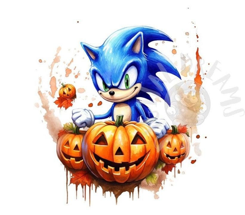 Playmat Sonic Shadow Hedgehog Halloween Vampire Playmat 