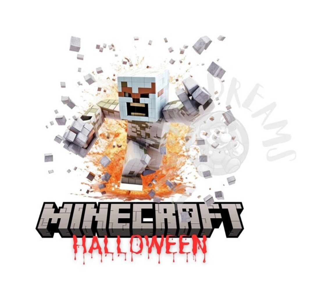 Minecraft Halloween Collection: 8 Digital Images for Printing &amp; Design ...