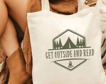 Bolsa de lona de algodón para salir y leer, regalo para amantes de los libros, regalos para mujeres, bolsa de mano divertida, bolsa de lona, bolsa para libros, bolsa de compras reutilizable