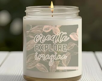 Vela de soja botánica: Crea, explora e imagina, vela perfumada de 255 ml