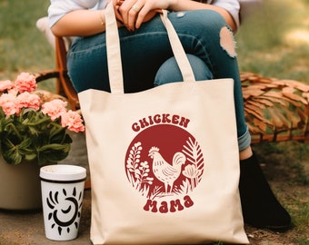 Chicken Mama draagtas van 100% katoencanvas