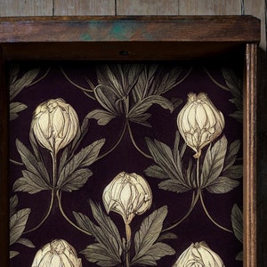 Rivestimento per cassetti vintage con motivo floreale di peonia, stacca e attacca, per mobili, rivestimento per ripiani con motivo botanico per cassetti, carta adesiva in tessuto stacca e attacca