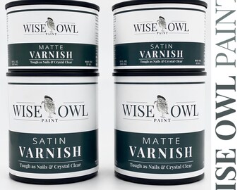 Wise Owl Paint Varnish Furniture Paint Topcoat Varnish Matte Satin Varnish Topcoat decoupage tissue paper glue durable Chalk Paint topcoat