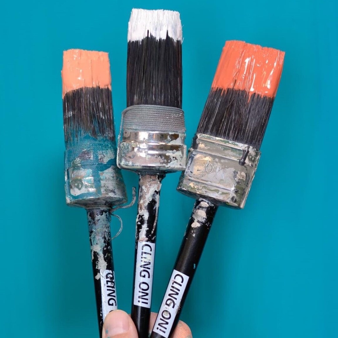 Round Chalk Paint Brush for Painted Furniture Cling on Round Etsy