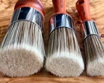 Wise Owl Furniture Salve Brush for Furniture Wax, Salve Brush for Leather,  Wax Brush for Furniture, Wise Owl Brush, 2&#39; palm brush