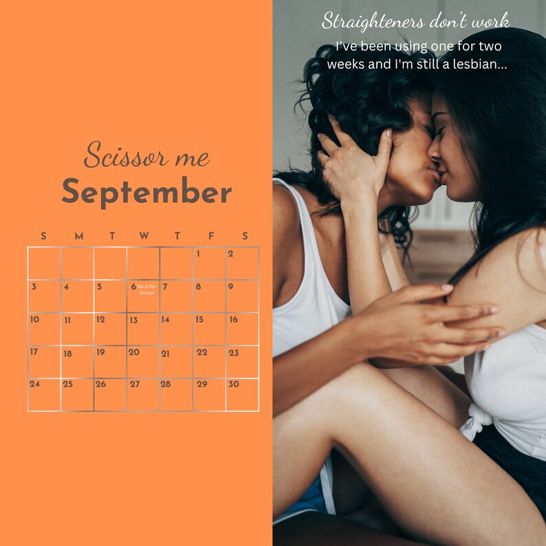 THE Lesbian Calendar of the Year Etsy