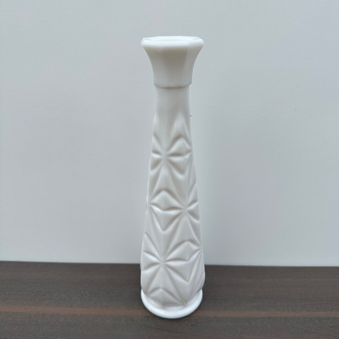 Vintage 1950's Hoosier Milk Glass Bud Vase Etsy