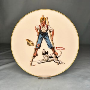 Norman Rockwell Porcelain Collector&#39;s Plate (Boy on Stilts)