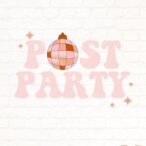 Post party postpartum png, cricut cut file, digital download, cute postpartum t shirt design